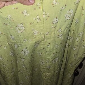 Floral Green Dress